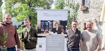 Neue Bepflanzung auf der Terrasse im Stürmeierhuus